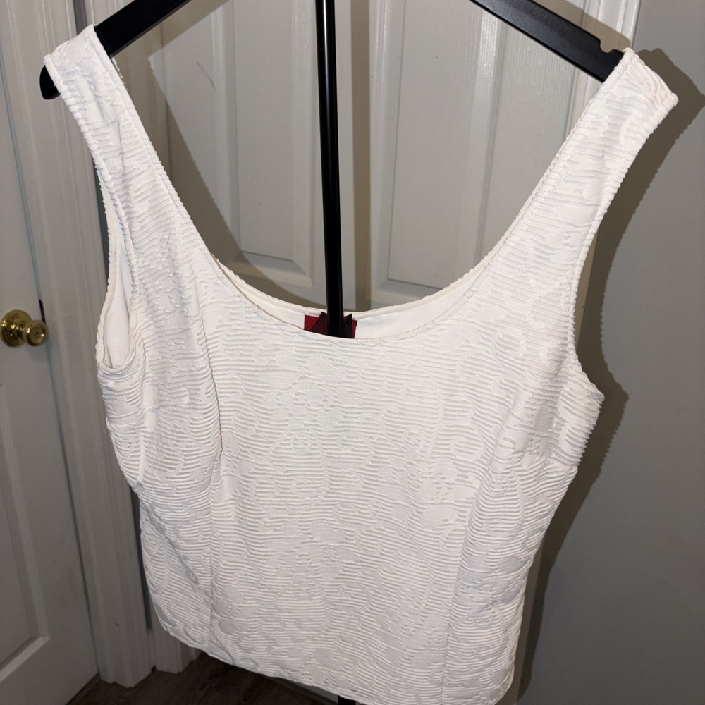 JS Collections Vintage 90s Sheer White Lace Blouse Button Down Satin Cuffs Y2K - Picture 6 of 6